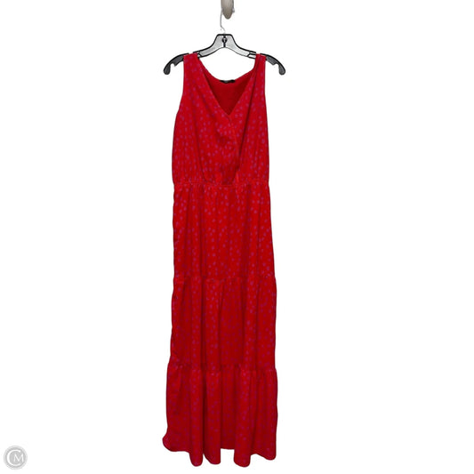 Dress Casual Maxi By Clothes Mentor In Pink & Red, Size: L