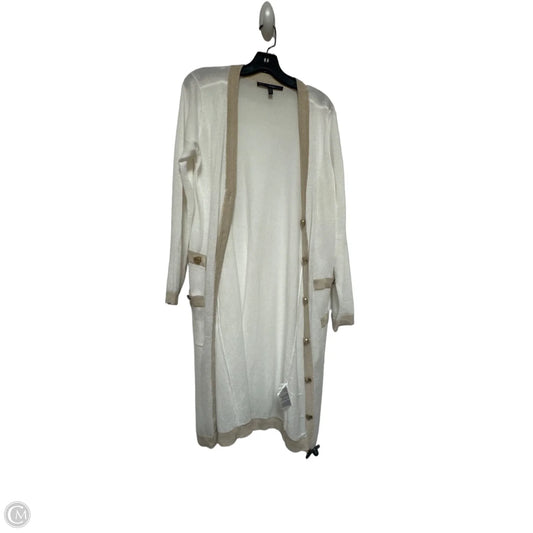 Cardigan By White House Black Market In Gold & White, Size: L