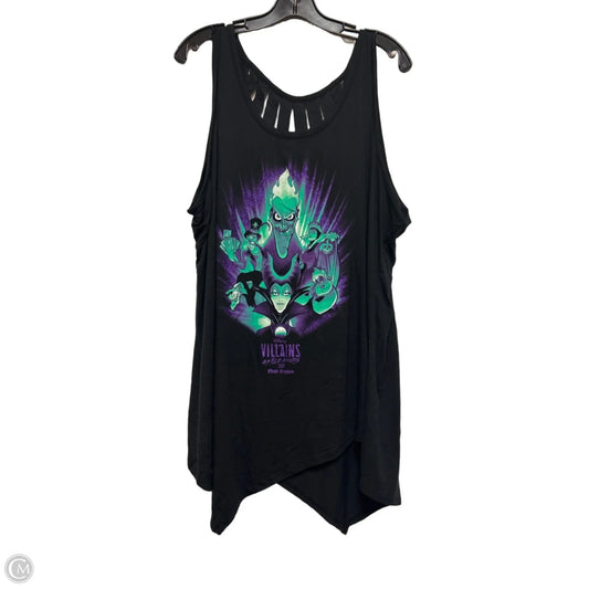 Top Sleeveless Basic By Disney Store In Black, Size: 3x