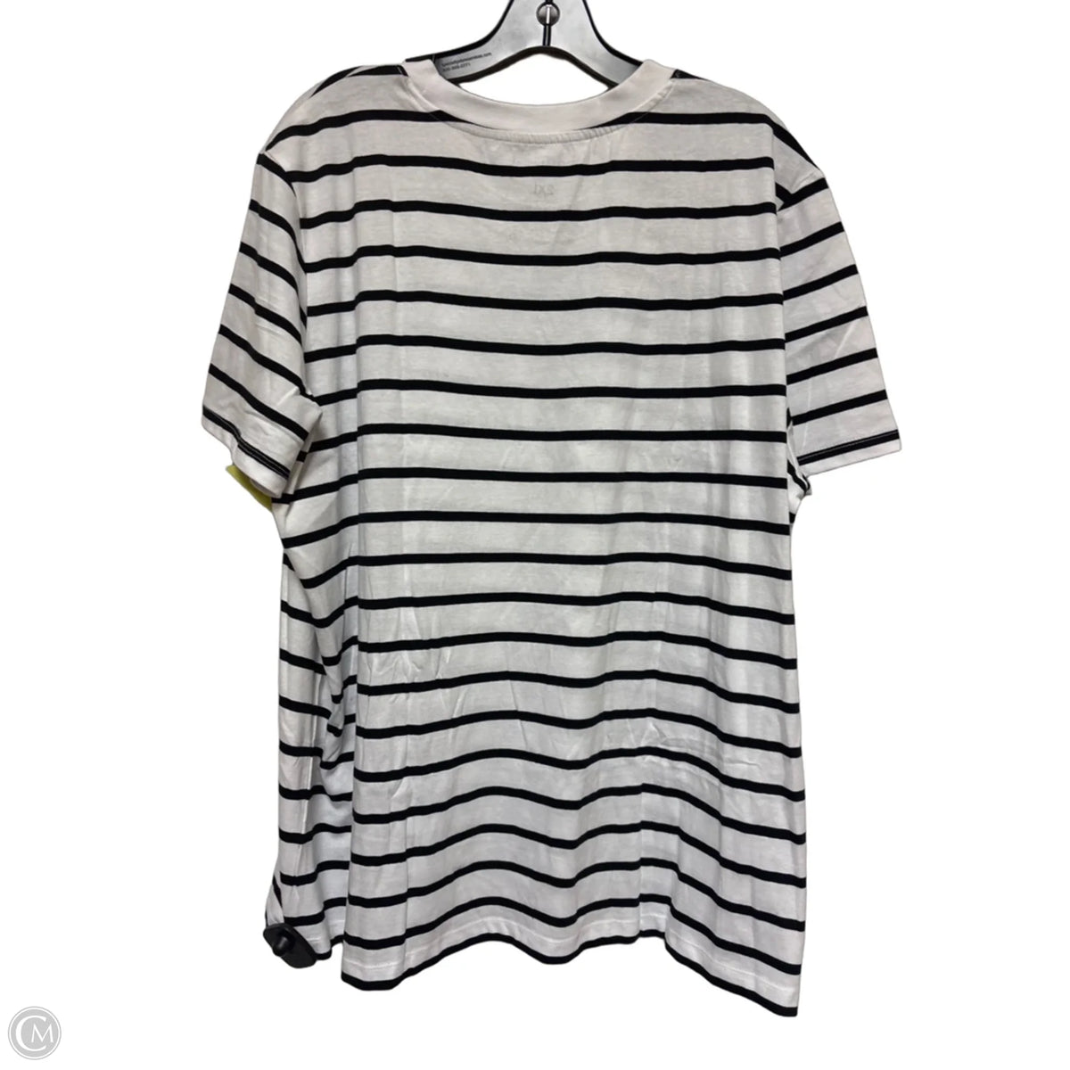 Top Short Sleeve Basic By Primark In Striped Pattern, Size: 2x