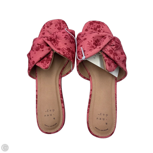 Sandals Flats By A New Day In Pink, Size: 7