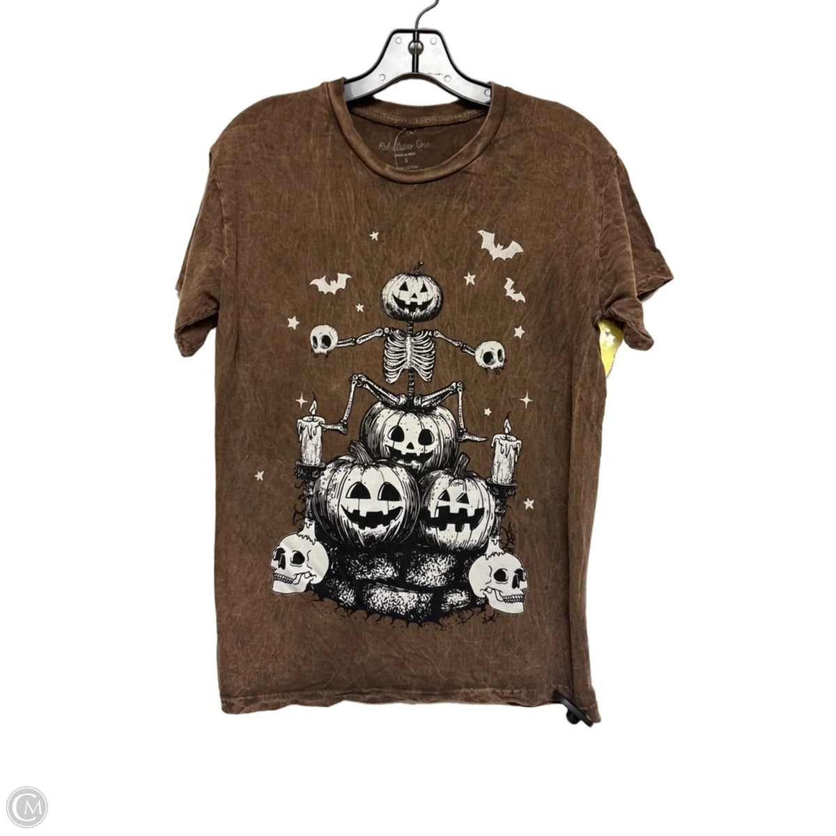 Top Short Sleeve Basic By Clothes Mentor In Brown, Size: S