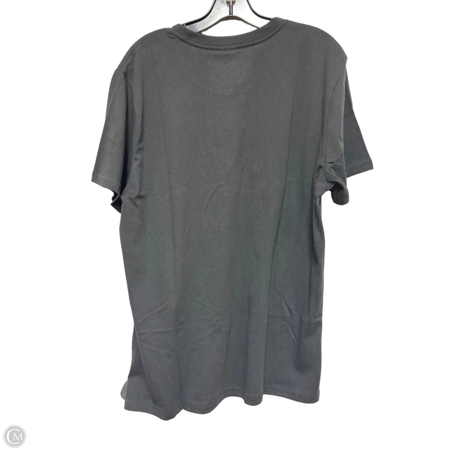 Top Short Sleeve Basic By Clothes Mentor In Grey, Size: L