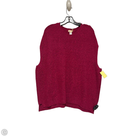 Sweater Short Sleeve By World Market In Pink, Size: Osfm