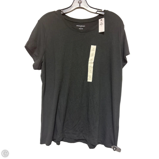 Top Short Sleeve Basic By Banana Republic In Black, Size: Xl