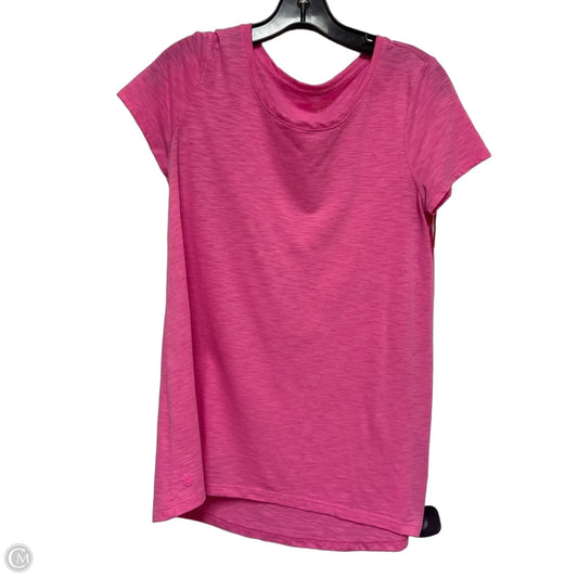 Top Short Sleeve Designer By Lilly Pulitzer In Pink, Size: M