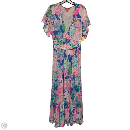 Dress Designer By Lilly Pulitzer In Floral Print, Size: M