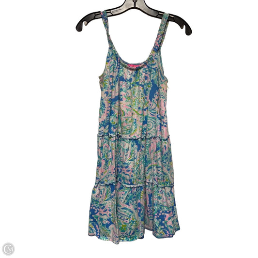 Dress Designer By Lilly Pulitzer In Blue & Green, Size: Xs