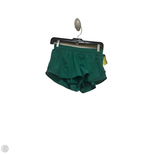 Athletic Shorts By Lululemon In Green, Size: 6
