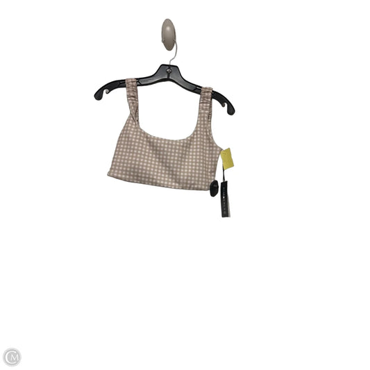 Athletic Bra By Kimberly In Plaid Pattern, Size: S