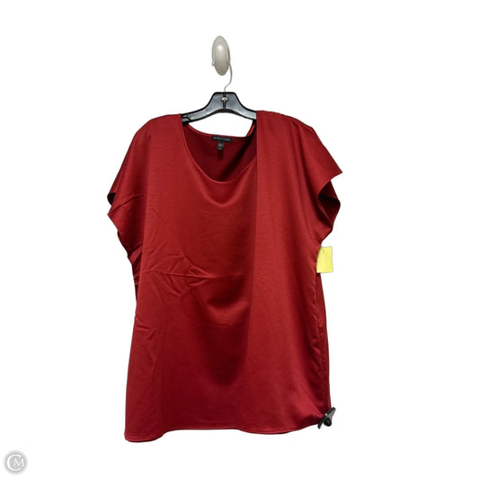 Top Short Sleeve By Eileen Fisher In Red, Size: L