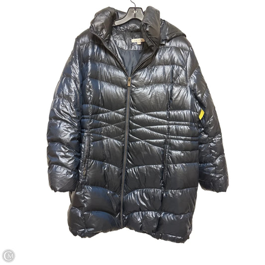 Jacket Puffer & Quilted By Via Spiga In Blue, Size: 2x