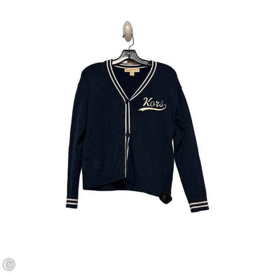 Sweater Cardigan By Michael By Michael Kors In Blue & White, Size: Xs