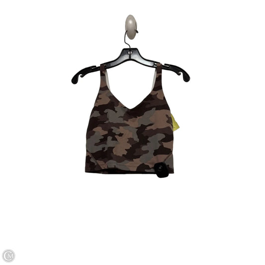 Athletic Bra By Lululemon In Camouflage Print, Size: 4