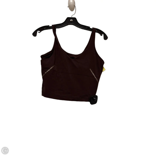 Athletic Bra By Lululemon In Brown & Gold, Size: 8