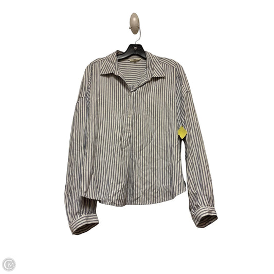 Top Long Sleeve By Max Studio In Striped Pattern, Size: L