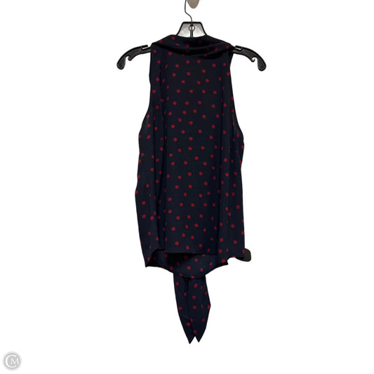 Top Sleeveless By Tommy Hilfiger In Polkadot Pattern, Size: M