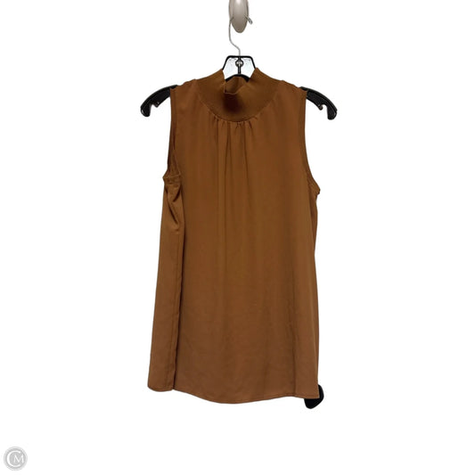 Top Sleeveless By Calvin Klein In Brown, Size: M