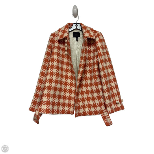 Coat Other By J. Crew In Cream & Orange, Size: S