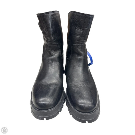 Boots Luxury Designer By Prada In Black, Size: 6.5