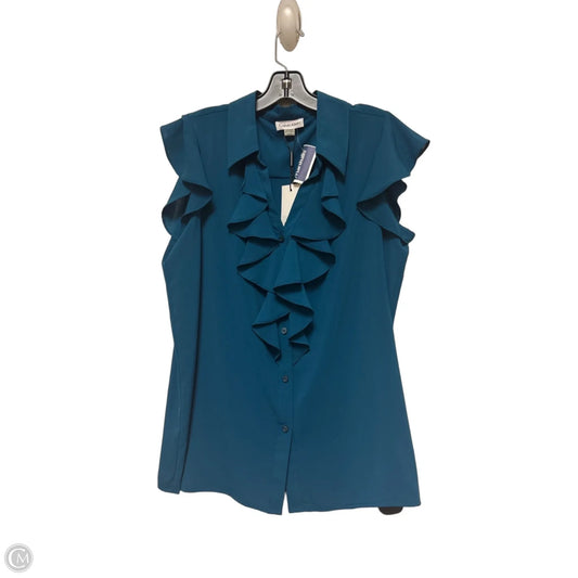 Top Sleeveless By Calvin Klein In Teal, Size: L
