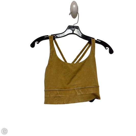 Athletic Bra By Lululemon In Yellow, Size: 6