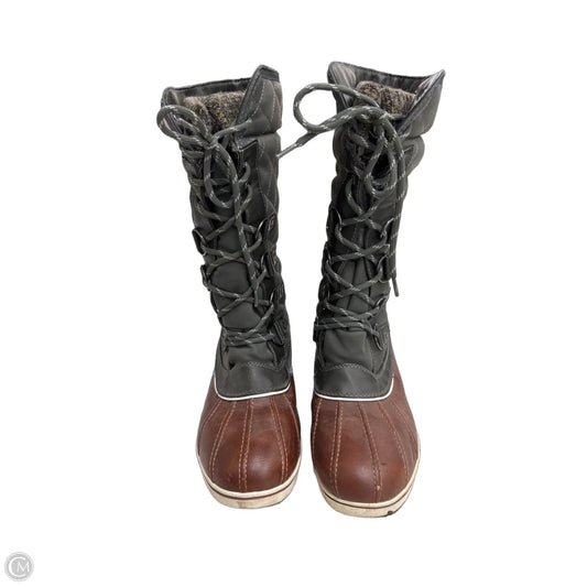 Boots Snow By Dream Pairs In Brown & Grey, Size: 9