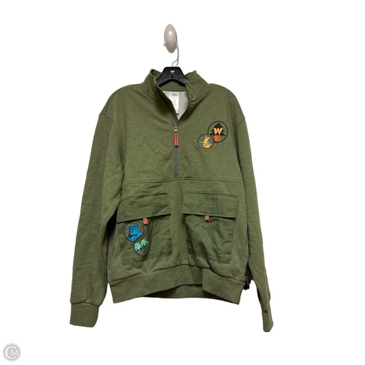 Sweatshirt Collar By Disney Store In Green, Size: S