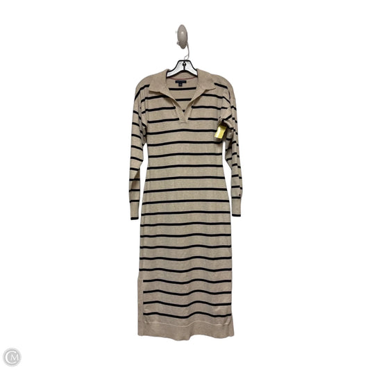 Dress Casual Midi By Tommy Hilfiger In Striped Pattern, Size: Xs