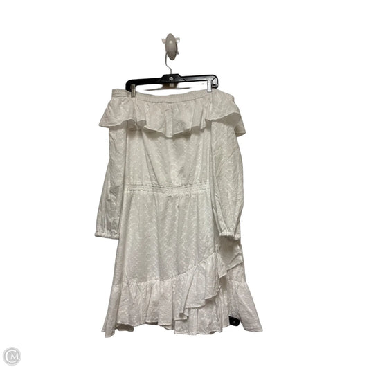Dress Casual Short By Michael By Michael Kors In White, Size: Xl