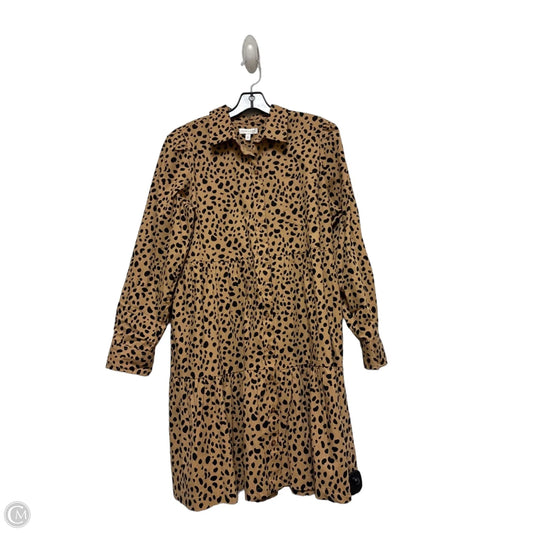 Dress Casual Short By Crown And Ivy In Animal Print, Size: L