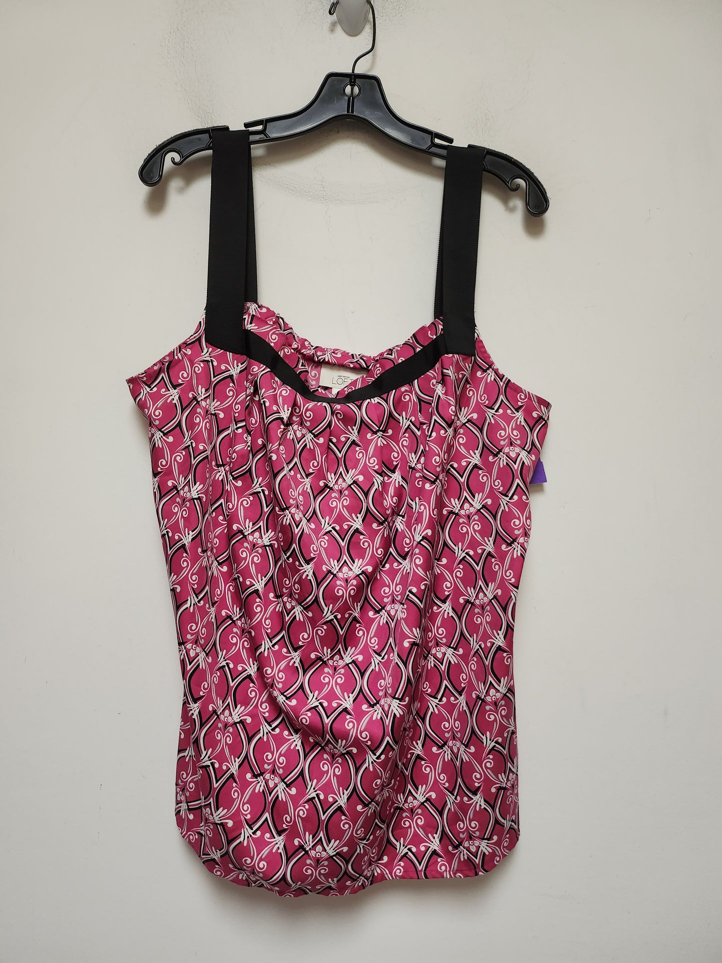 Pink Top Sleeveless Loft, Size Xl