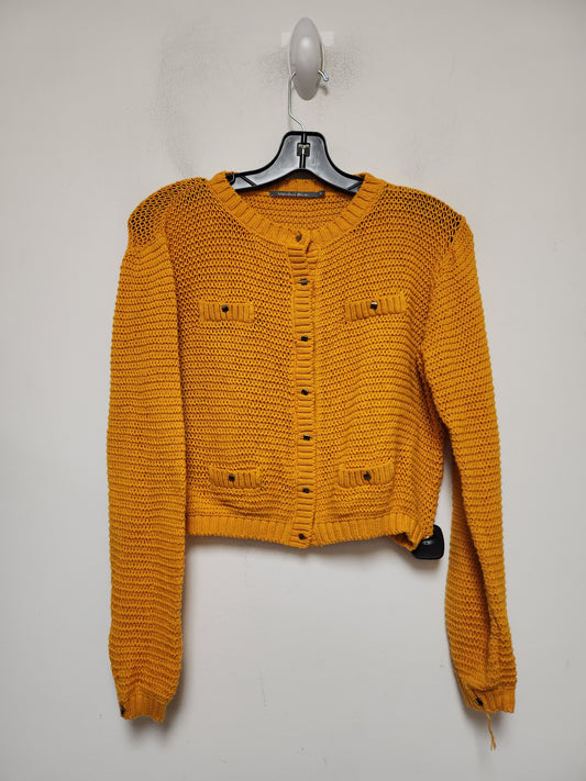 Sweater Cardigan By Clothes Mentor In Orange, Size: S