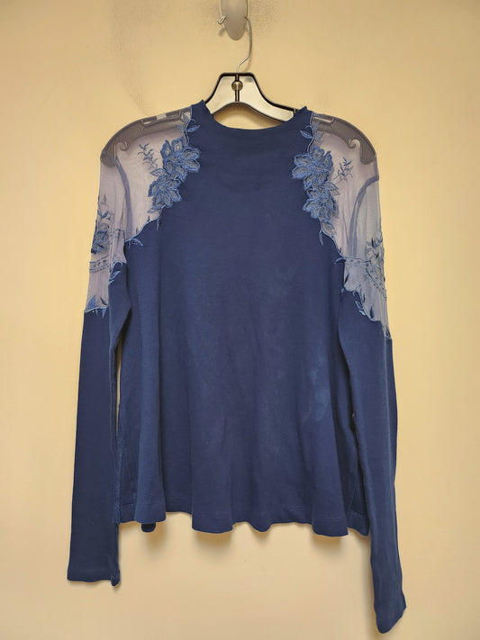 Top Long Sleeve By Free People In Blue, Size: Xs