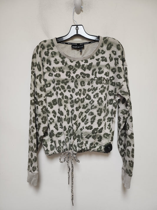 Sweatshirt Crewneck By Dkny In Green, Size: L