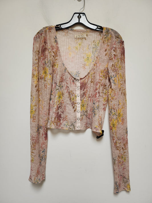 Top Long Sleeve By We The Free In Floral Print, Size: L