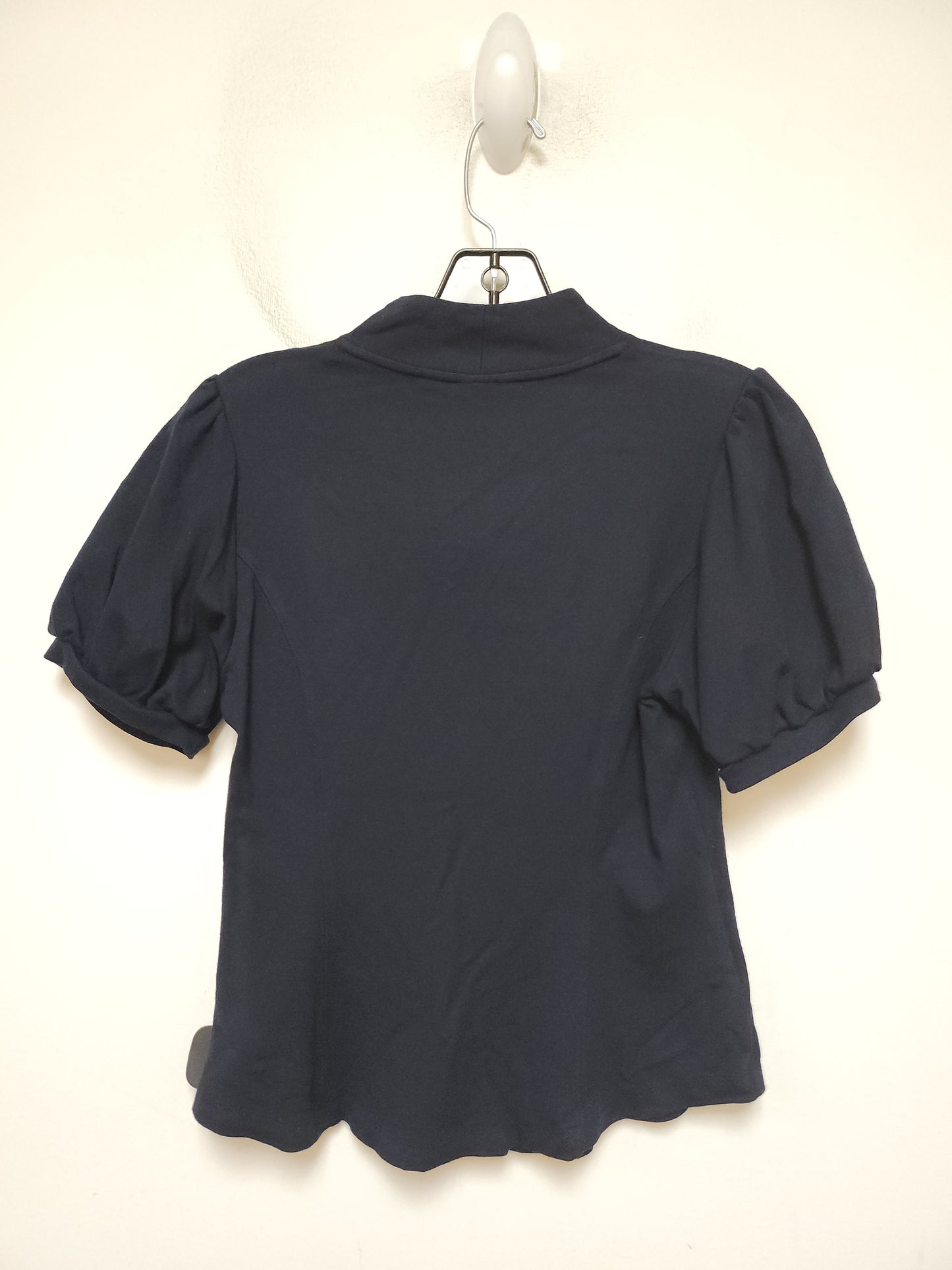 Top Short Sleeve By Anthropologie In Navy, Size: Xs