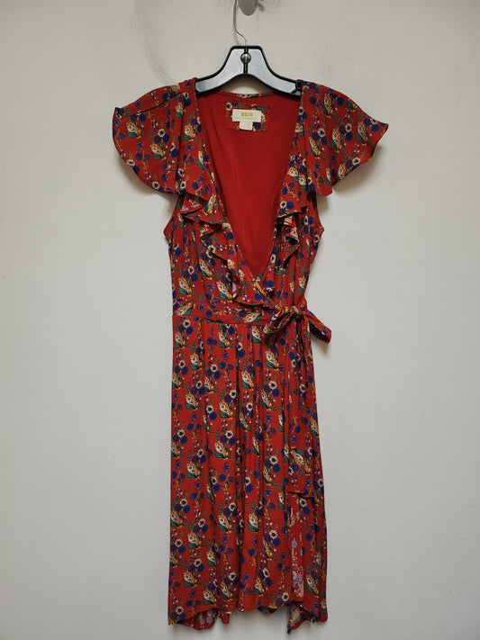 Dress Casual Midi By Maeve In Floral Print, Size: Xs