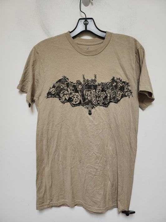 Top Short Sleeve By Walt Disney In Tan, Size: S