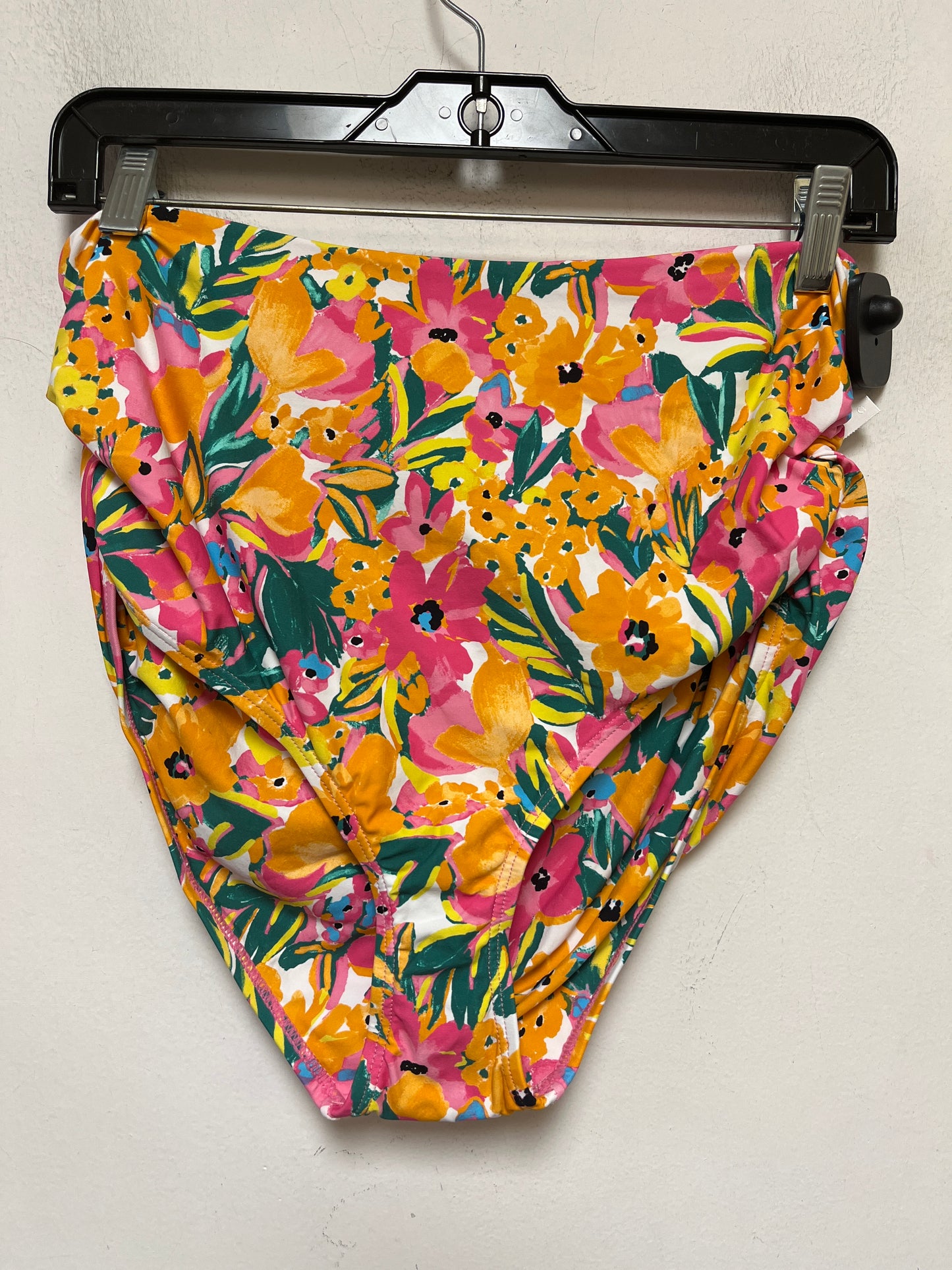 Floral Print Swimsuit 2pc Clothes Mentor, Size Xl