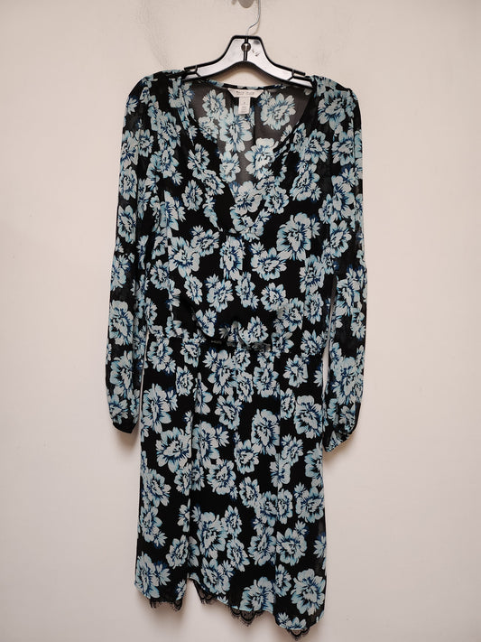 Dress Casual Midi By White House Black Market In Floral Print, Size: M