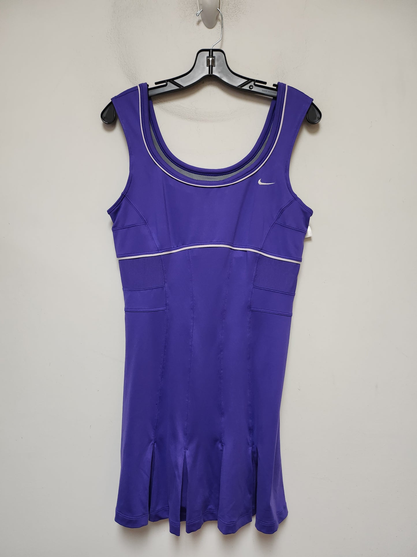 Athletic Dress By Nike Apparel In Purple, Size: L