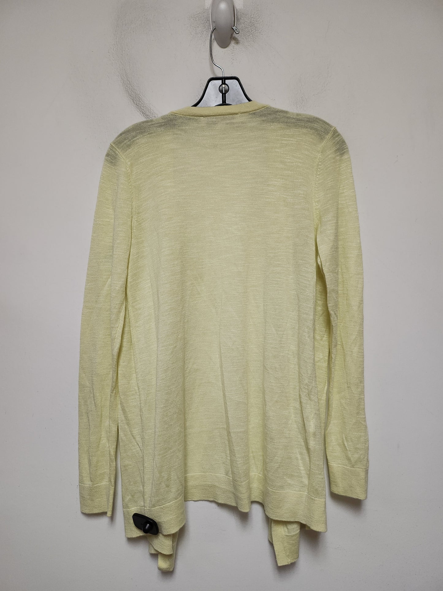 Sweater Cardigan By Loft In Yellow, Size: S