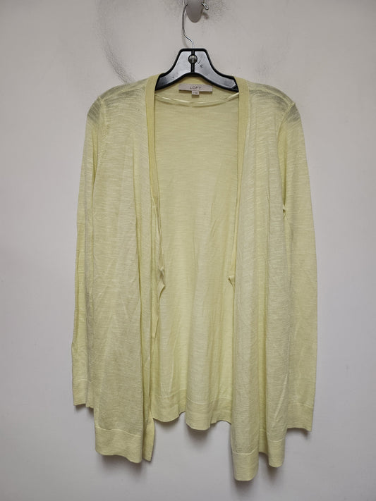 Sweater Cardigan By Loft In Yellow, Size: S