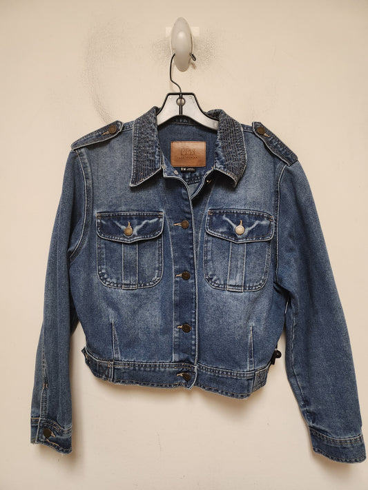 Jacket Denim By Clothes Mentor In Blue Denim, Size: M