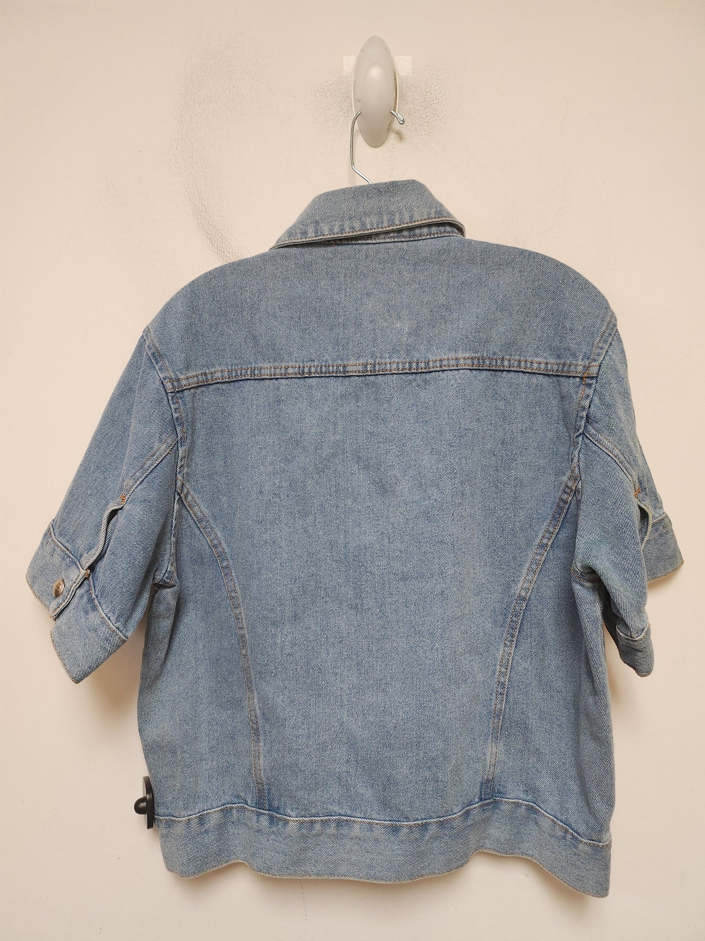 Jacket Denim By Clothes Mentor In Blue Denim, Size: L