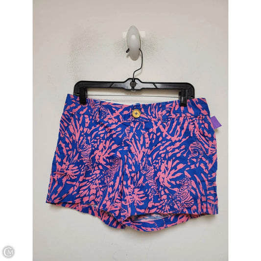 Shorts Designer By Lilly Pulitzer In Blue & Pink, Size: 4