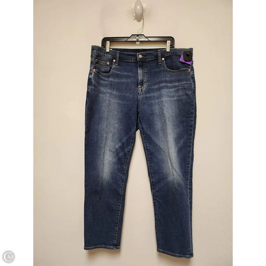 Jeans Boyfriend By Gap In Blue Denim, Size: 16