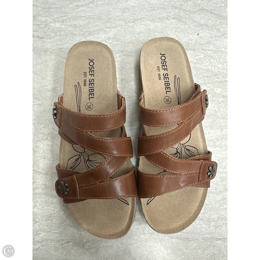 Sandals Flats By Josef Seibel In Brown, Size: 7.5