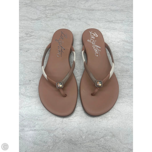 Sandals Flats By Brighton In Tan, Size: 9